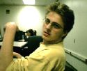 I was at a college computer lab when my sister took her digital camera and took a pic of me.